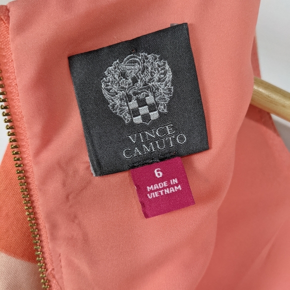 Vince Camuto Stripped Neon Jewel Sheath Dress sz 6 - Picture 8 of 14